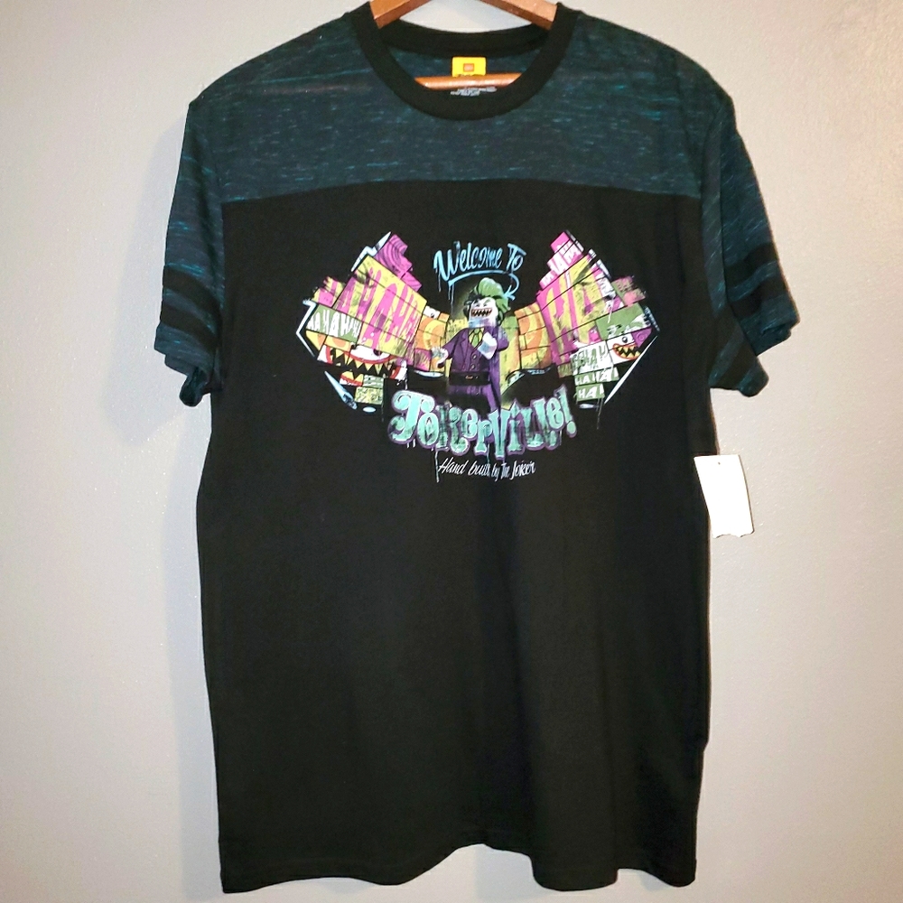 lego Jokersville DC‎ Comics black tshirt
